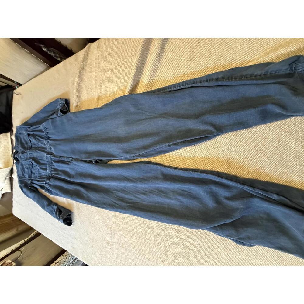 Banana Republic Women's Denim Jumpsuit Size 12 Tall